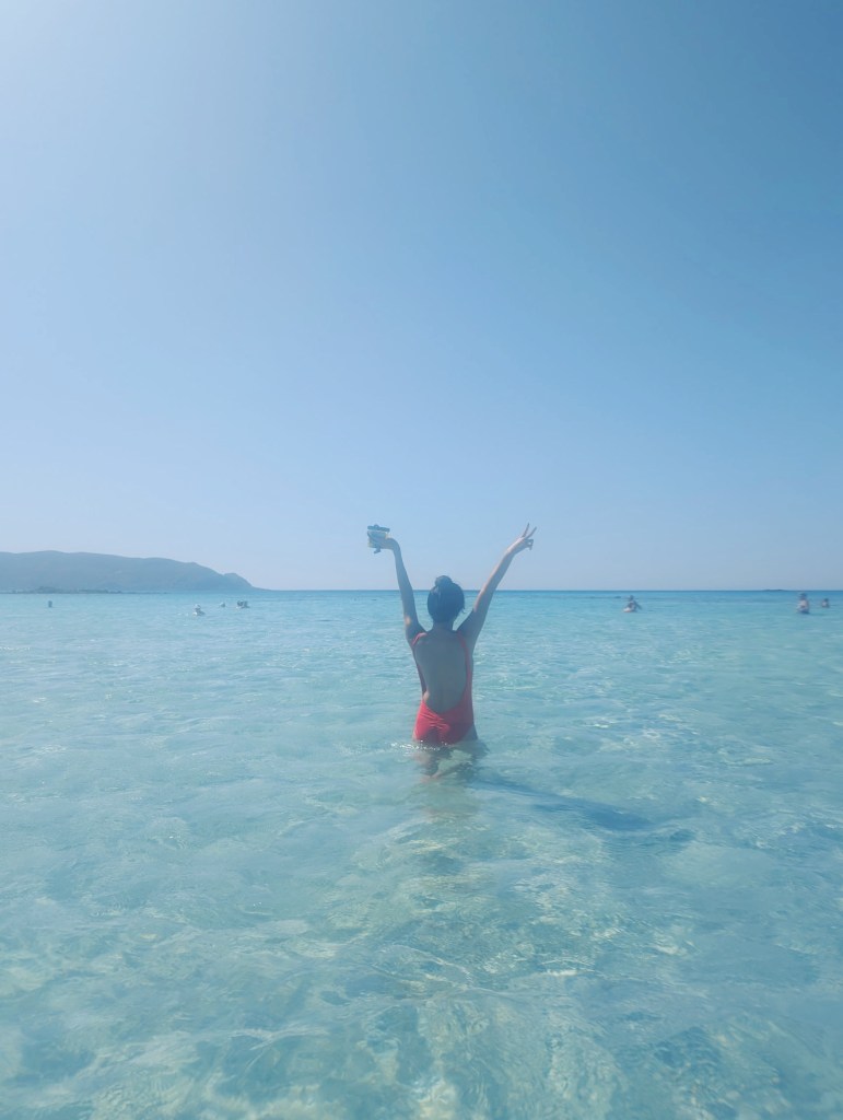 Clear waters of Elafonissi Beach