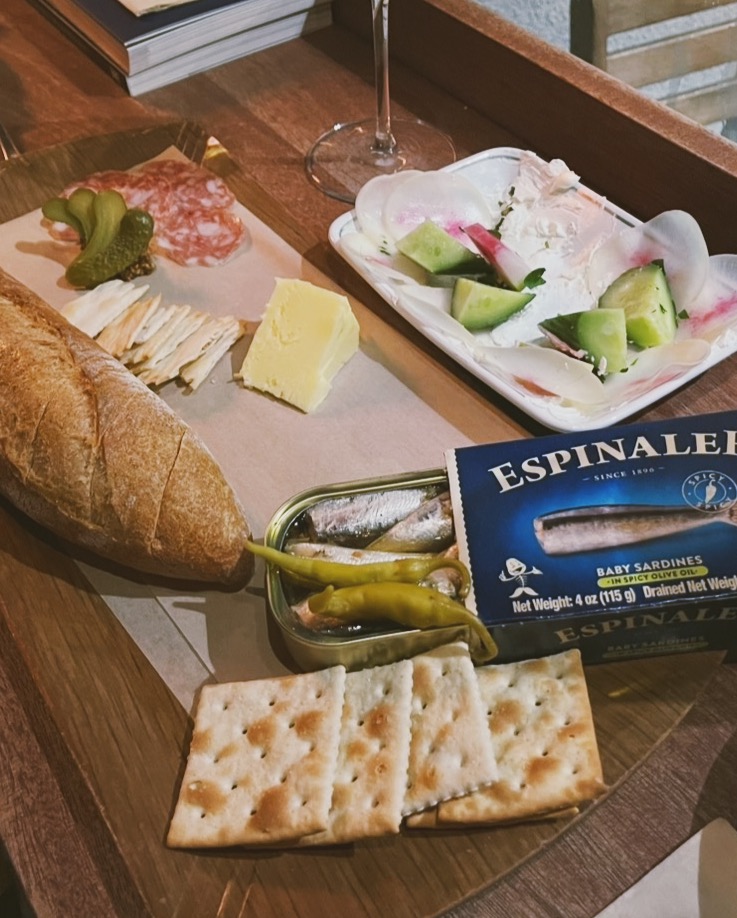 tinned fish and snacks at Kippered DTLA