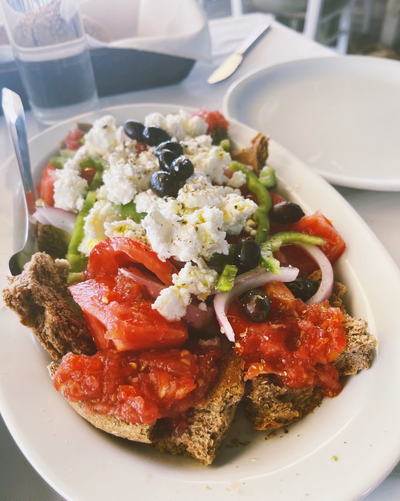 Cretan Salad at Neoria Fish Tavern in Chania