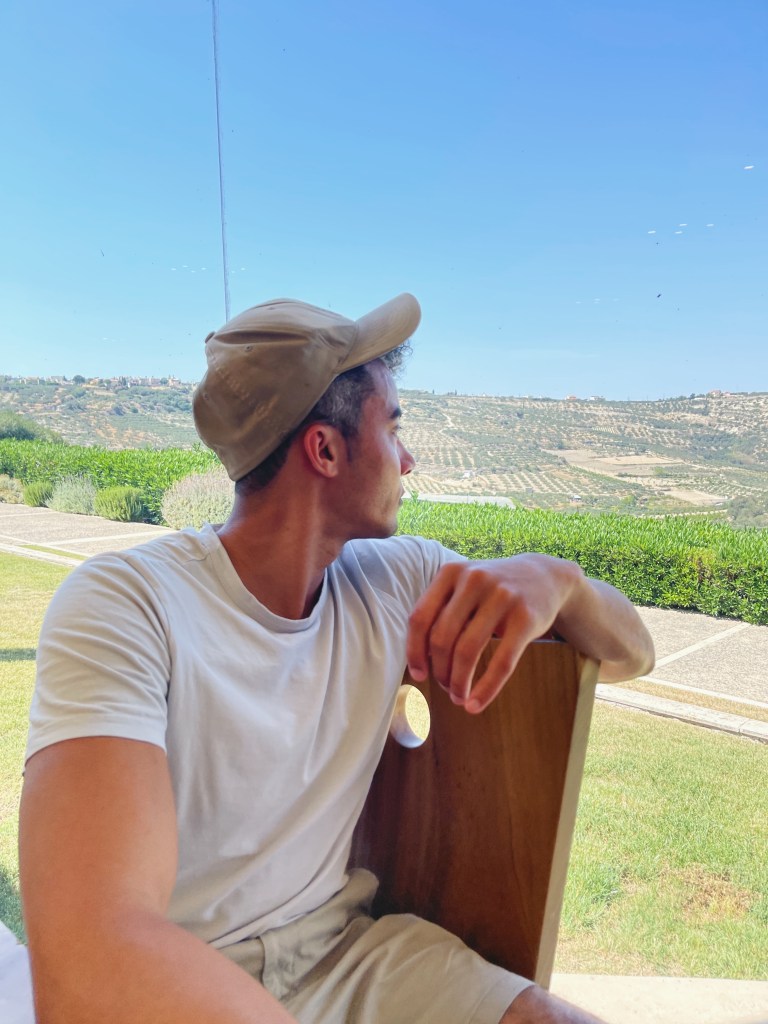 View from the tasting room at Scalarea Estate