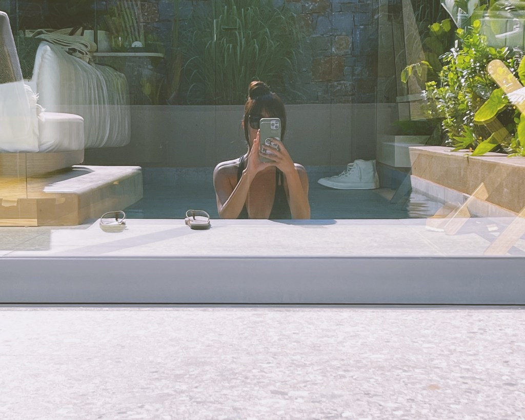 Private pool at the Pnoe Breathing Life hotel in Heraklion, Crete