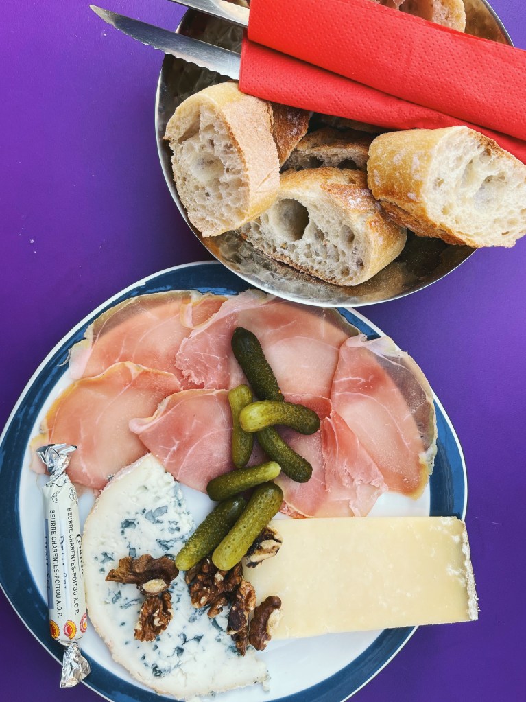 Charcuterie and cheese from La Cave des Abbesses