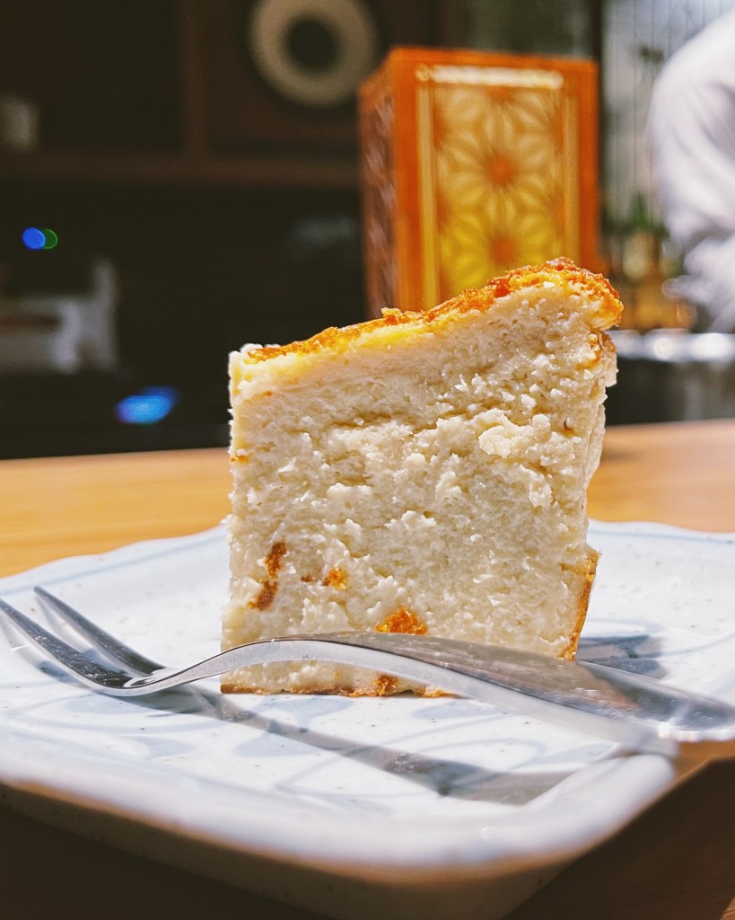 Tofu Cheesecake at Bar Sawa in Little Tokyo
