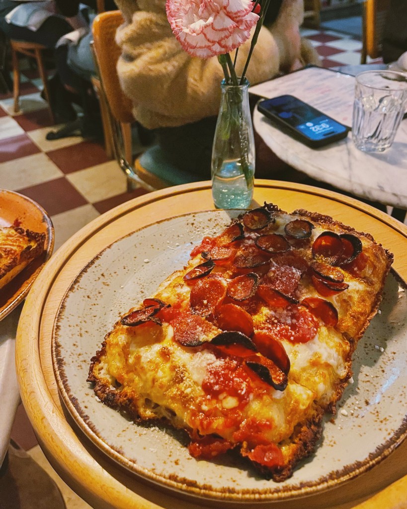 Pepperoni Pizza at De La Nonna in Arts District Downtown LA