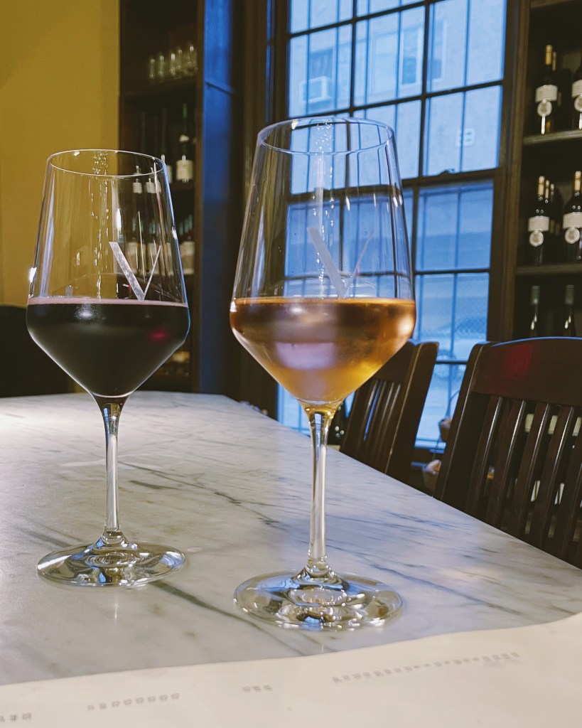Sparkling Rose Cremant and Lambrusco at V Wine Room in West Hollywood