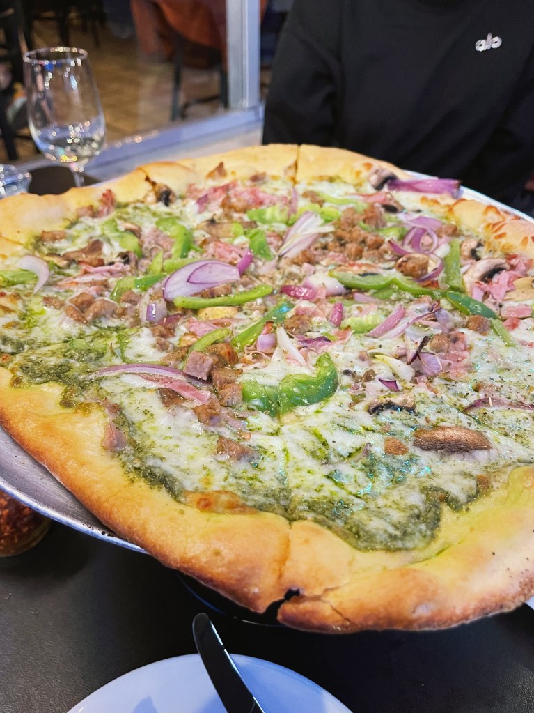 Green Italian Pizza from Main Street Bistro