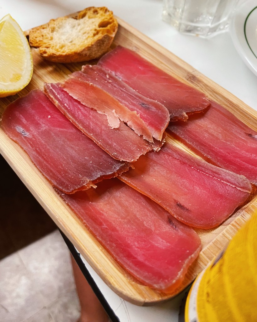 Dried Tuna Loin with Sliced Lemon from Sol e Pesca in Lisbon, Portugal
